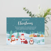 Vrolijk Kerst Kaart Wenskaarten voor Kerstmis (Staand voorkant)