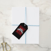 Vrolijk Kerst Lelijke Kerst Motorfiets Biker Cadeaulabel (Met Touw)