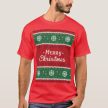 "Vrolijk kerst lelijke trui stijl T-shirt"