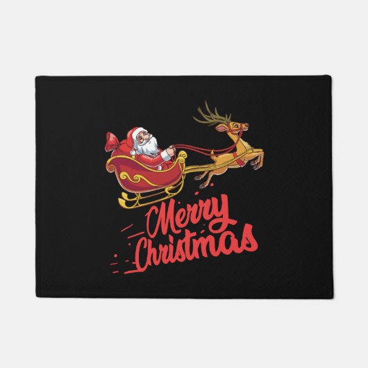 Vrolijk Kerst Mannen Vrouwen T Shirten. Deurmat (Voorkant)