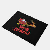 Vrolijk Kerst Mannen Vrouwen T Shirten. Deurmat (Schuin)