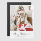 Vrolijk Kerst Modern Foto Magnetische Vakantie Kaa (Voorkant / Achterkant)