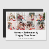 Vrolijk Kerst Modern Foto Magnetische Vakantie Kaa (Voorkant / Achterkant)