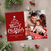 Vrolijk Kerst Modern Foto Magnetische Vakantie Kaa