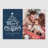 Vrolijk Kerst Modern Foto Magnetische Vakantie Kaa (Voorkant)