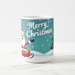 vrolijk kerst mok santa klaus