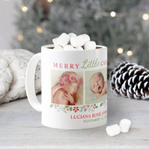Vrolijk Kerst Nieuwgeboren Baby Meisje Foto