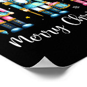 Vrolijk Kerst Notenkraker Ballet Feestelijke Xmas  Poster (Hoek)