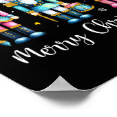 Vrolijk Kerst Notenkraker Ballet Feestelijke Xmas  Poster (Hoek)