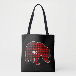 Vrolijk Kerst Oom Cadeaus Kerstmis Matching Tote Bag