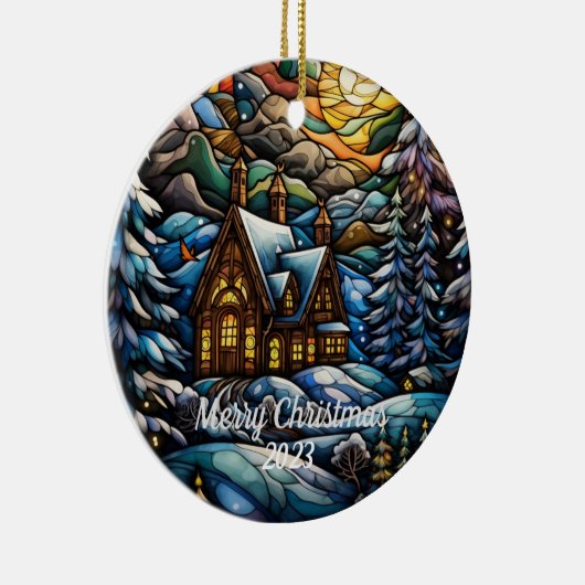 Vrolijk Kerst Ornament 2023 (Rechts)