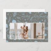 VROLIJK KERST ORNAMENT VAKANTIE KAART (Voorkant / Achterkant)