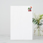 Vrolijk Kerst Poedel Stationery Briefpapier (Staand voorkant)