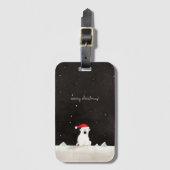 Vrolijk Kerst Polar Beer! Bagagelabel (Voorkant (verticaal))