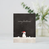 Vrolijk Kerst Polar Beer! Briefkaart (Staand voorkant)