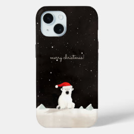 Vrolijk Kerst Polar Beer! iPhone 15 Case
