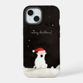 Vrolijk Kerst Polar Beer! iPhone 15 Case (Achterkant)