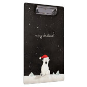 Vrolijk Kerst Polar Beer! Klembord (Rechts)