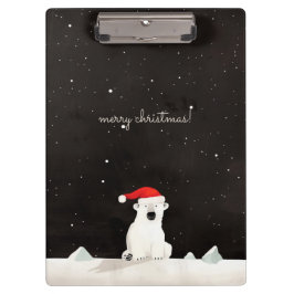 Vrolijk Kerst Polar Beer! Klembord