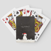 Vrolijk Kerst Polar Beer! Pokerkaarten (Achterkant)