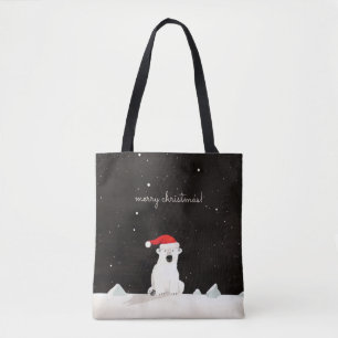 Vrolijk Kerst Polar Beer! Tote Bag
