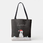 Vrolijk Kerst Polar Beer! Tote Bag (Achterkant)