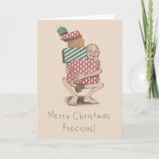 Vrolijk Kerst Precious Blank Kaart (Voorkant)