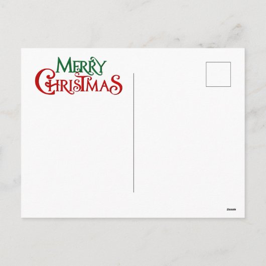 Vrolijk Kerst puppies briefkaart (Achterkant)