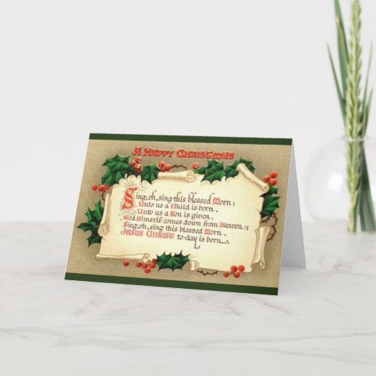  vrolijk kerst religieus Wenskaart Feestdagen Kaart (Voorkant)