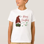 Vrolijk Kerst Rustiek Land Gnome Leuke vakantie T-shirt (Voorkant)