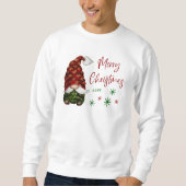 Vrolijk Kerst Rustiek Land Gnome Leuke vakantie Trui (Voorkant)