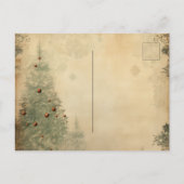 Vrolijk Kerst Rustieke Foto Feestdagenkaart (Achterkant)