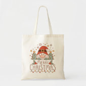 Vrolijk Kerst Schattige grillige feestelijke kerst Tote Bag (Voorkant)