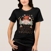 Vrolijk Kerst Schattige grillige feestelijke kerst Tri-Blend Shirt (Voorkant)