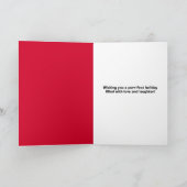 Vrolijk Kerst Schattige Kat in Vakantie Pet en Sja Feestdagen Kaart (Binnen)