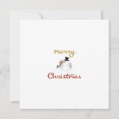 Vrolijk Kerst + Sneeuwman Design (Achterkant)