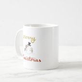 Vrolijk Kerst + Sneeuwman Design Koffiemok (Voorkant links)