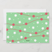 Vrolijk Kerst snoep kerst patroonfoto Feestdagenkaart (Achterkant)