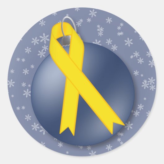 Vrolijk Kerst Soldaat Ondersteuning Lint Stickers (Voorkant)