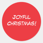 Vrolijk Kerst sticker (Voorkant)