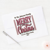 Vrolijk Kerst sticker voor de Feestdagen (Envelop)