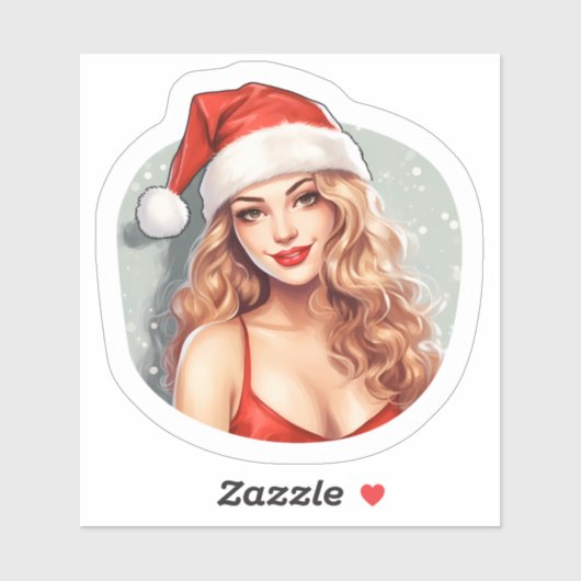 Vrolijk Kerst sticker voor Feestdagen (Vel)