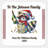 Vrolijk Kerst sticker voor Gift Wrapping (Voorkant)