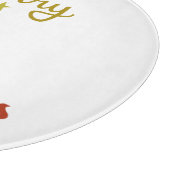 Vrolijk Kerst+Tree ontwerp Snijplank (Hoek)