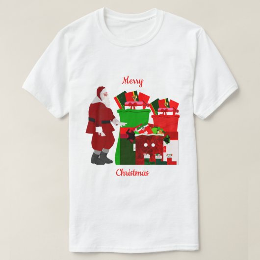 Vrolijk Kerst Unisex T-shirt (Design voorkant)