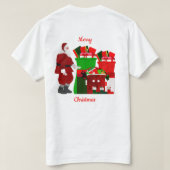 Vrolijk Kerst Unisex T-shirt (Design achterkant)
