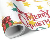 vrolijk kerst verpakking cadeaupapier (Rol Hoek)