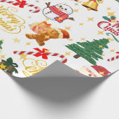 vrolijk kerst verpakking cadeaupapier (Hoek)