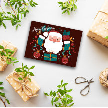 Vrolijk Kerst Wenskaart Leuk en Speels