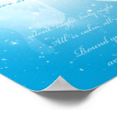 Vrolijk kerstafdrukken poster (Hoek)